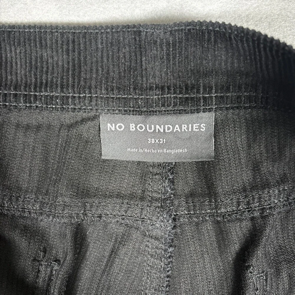 No Boundaries Double Knee Corduroy Pants Men's 38x31 Carpenter Y2K Baggy Skater